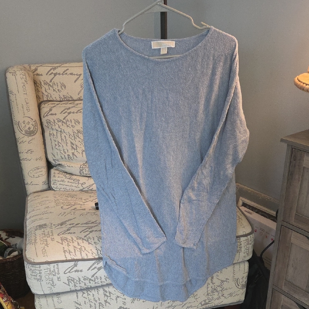 Michael Kors Soft Blue Knit Top
